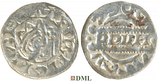 Денарий, Германия, Нижняя Лотарингия, Bruno III (1050-1057), м.д. Dokkum, Ilisch 2000, 21.19