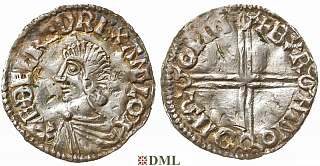 Денарий, Англия, Æthelred II (978-1016), м.д. Winchester, монетарий Byrhtnoth, North 774