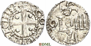 Денарий, Германия, Саксония, Anonymous bishop, м.д. Soest, Dbg. 