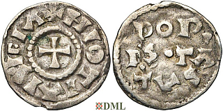 Денарий, Каролинги, Lothaire Ier (840-855), м.д. Dorestad