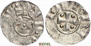 Денарий, Германия, Нижняя Лотарингия, Heinrich II (1002-1024), unknown mints, Ilisch 2000, 20.6