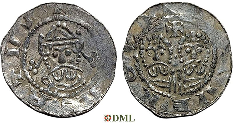 Денарий, Германия, Нижняя Лотарингия, Egbert II (1068-1090), м.д. Stavoren, Ilisch 2000, 22.3