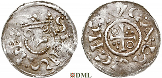 Денарий, Германия, Бавария, Heinrich II (1002-1024), м.д. Salzburg, Hahn 1976, 94