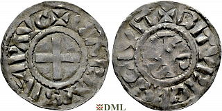 Денье, Каролинги, Charles le Chauve (840-877), м.д. Bourges, Depeyrot 198