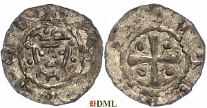 Денарий, Германия, Нижняя Лотарингия, Hermann (1059-1074), м.д. Jever, Dbg. 597