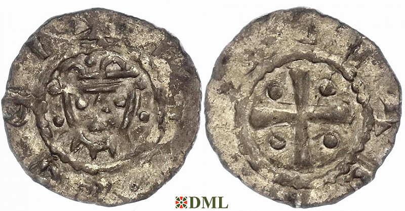 Денарий, Германия, Нижняя Лотарингия, Hermann (1059-1074), м.д. Jever, Dbg. 597
