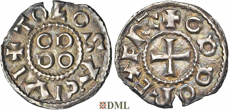 Денарий, Каролинги, Eudes (888-897), м.д. Toulouse