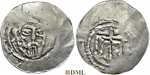 Денарий, Германия, Нижняя Лотарингия, Bernhard II (1011-1059), м.д. Jever, Dbg. 591