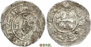 Денарий, Германия, Саксония, Arnold I von Falkenberg (1051-1055), м.д. Corvey, Dbg. 736