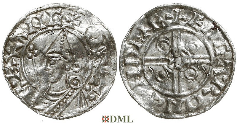 Денарий, Англия, Cnut (1016-1035), м.д. London, монетарий Eadgar, North 787