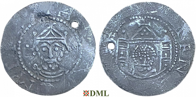 Денарий, Германия, Саксония, Heinrich III (1039-1056), м.д. Arnstadt, Dbg. 2115