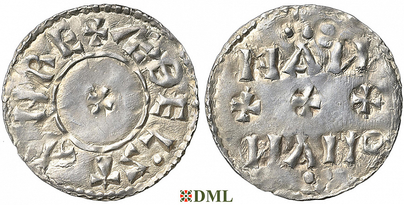 Денарий Англия, Æthelstan (924-939), м.д. York, монетарий -, North 668