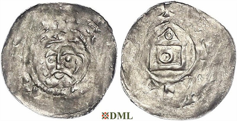 Денарий, Германия, Франкония, Anonymous bishop, м.д. Wurzburg, Dbg. ?