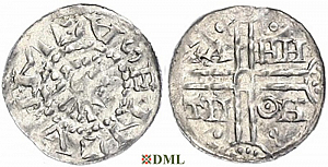 Денарий, Германия, Нижняя Лотарингия, Hermann (1020-1051), м.д. Emden, Dbg. 772/773
