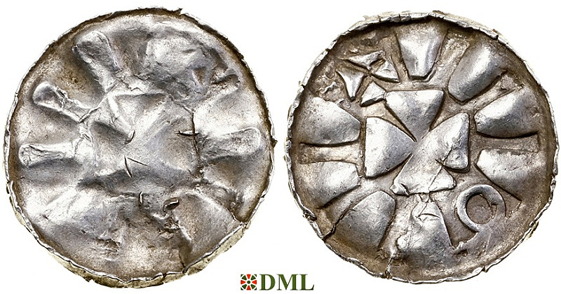 Денарий, Германия, Саксония, Anonymous bishop, Sachesnpfennig, Kilger 2000, KN 4