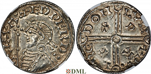 Денарий Англия, Edward III (1042-1066), м.д. London, монетарий Wulfred, North 
