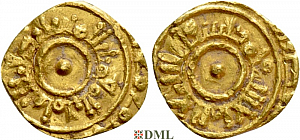1/4 Динара, Фатимиды, халиф al-'Aziz billah (975-996), м.д. Siqilliya
