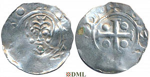 Денарий, Германия, Нижняя Лотарингия, Bernold (1046-1054), м.д. Deventer, Ilisch 2000, 1.13-1.15