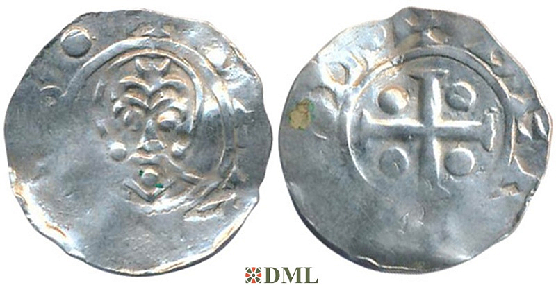 Денарий, Германия, Нижняя Лотарингия, Bernold (1046-1054), м.д. Deventer, Ilisch 2000, 1.13-1.15