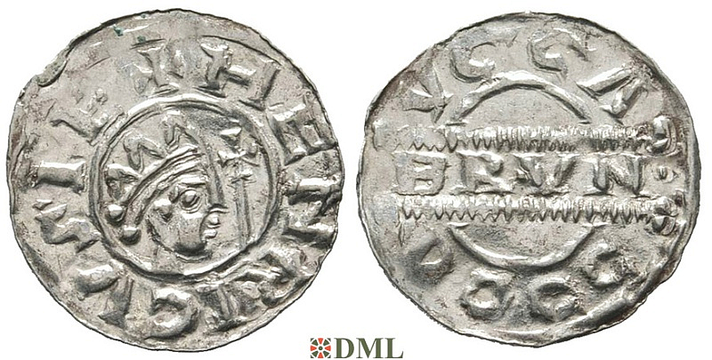 Денарий, Германия, Нижняя Лотарингия, Bruno III (1050-1057), м.д. Dokkum, Ilisch 2000, 21.19