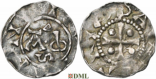 Денарий, Германия, Нижняя Лотарингия, Heinrich II (1002-1024), м.д. Deventer, Ilisch 2000, 1.7