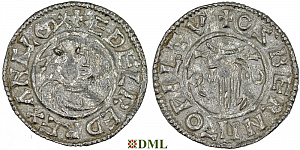 Денарий, Англия, Æthelred II (978-1016), м.д. Wilton, монетарий Osbern, North 766