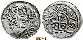 Денарий, Германия, Швабия, Heinrich II (1002-1024), м.д. Augsburg, Hahn 1976, 145.