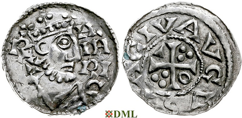 Денарий, Германия, Швабия, Heinrich II (1002-1024), м.д. Augsburg, Hahn 1976, 145.