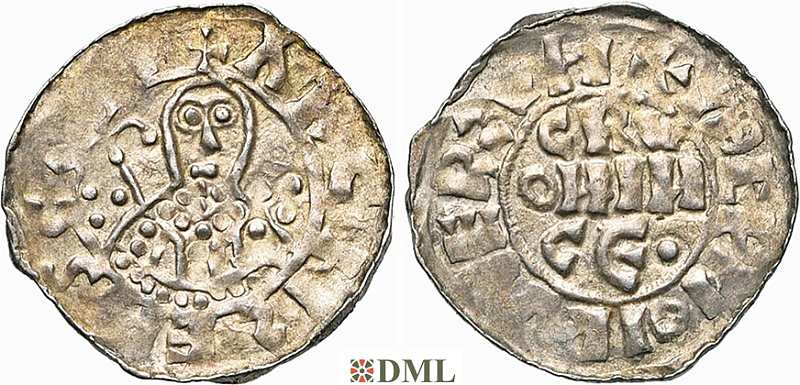 Денарий, Германия, Нижняя Лотарингия, B. Bernold (1040-1054), м.д. Groningen, Ilisch 2000 18.1.3