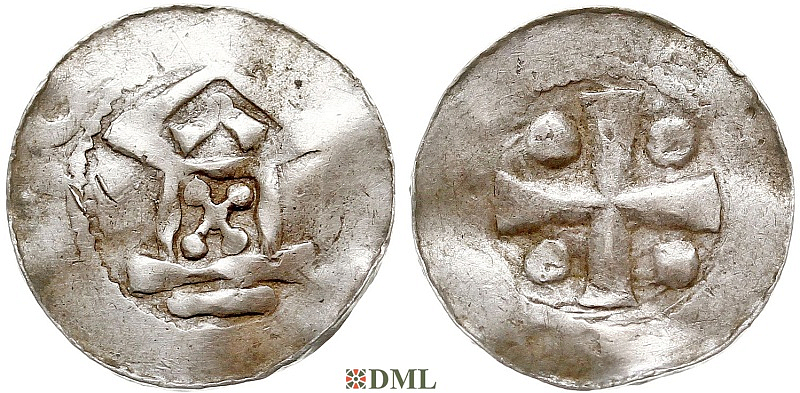 Денарий, Германия, Саксония, Нижняя Саксония , Otto III (983-1002), type OAP 