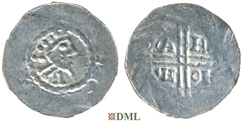 Денарий, Германия, Нижняя Лотарингия, Gf. Hermann (1020-1051), м.д. Emden