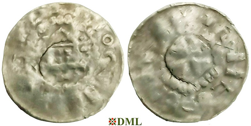Денарий, Германия, Саксония, Anonymous bishop, м.д. Magdeburg, Dbg. 1330