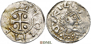Денарий, Германия, Франкония, Otto III (983-1002), м.д. Wurzburg, Dbg. 856