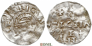 Денарий, Германия, Швабия, Heinrich II (1002-1024), м.д. Strassburg, Dbg. 918