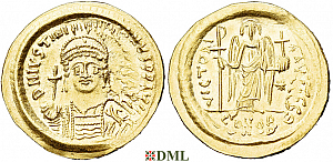 Солид, Византия, Justinian I (527-565), м.д. Constantinople