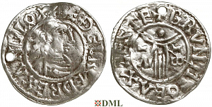 Денарий, Англия, Æthelred II (978-1016), м.д. Exeter, монетарий Brun, North 766