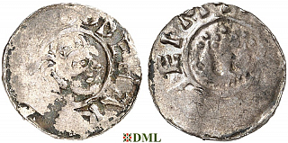 Денарий, Германия, Саксония, Godehard von Hildesheim (1022-1038), м.д. Hildesheim, Dbg.
