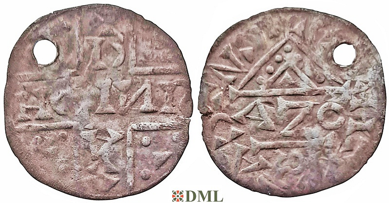 Денарий, Германия, Бавария, Heinrich V (1018-1026), м.д. Regensburg, монетарий AZO, Hahn 1976, 31b1