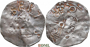 Денарий, Германия, Нижняя Лотарингия, Albert II (1031-1063), м.д. Dinant, Ilisch 2014, 30.7