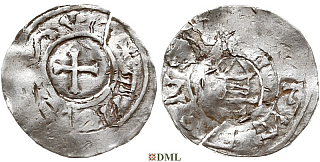 Денарий, Германия, Саксония, м.д. Goslar, type OAP, Imitatie (Подражание)