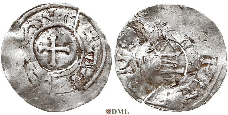 Денарий, Германия, Саксония, м.д. Goslar, type OAP, Imitatie (Подражание)
