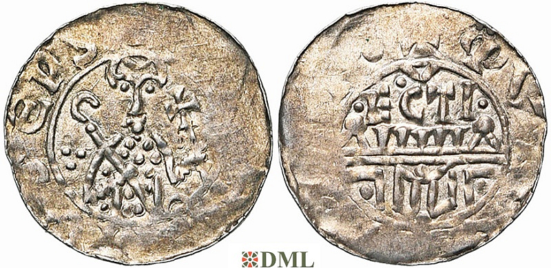 Денарий, Германия, Нижняя Лотарингия, B. Wilhelm (1054-1076), м.д. Utrecht, Ilisch 2000, 10.9