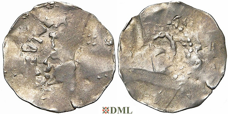 Денарий, Германия, Нижняя Лотарингия, Heinrich III (1039-1046), м.д. Aachen, Ilisch 2014, 50.16