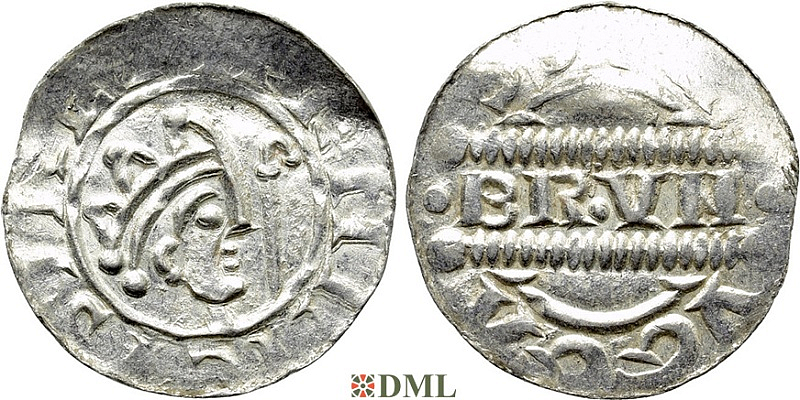 Денарий, Германия, Нижняя Лотарингия, Bruno III (1050-1057), м.д. Dokkum, Ilisch 2000, 21.22