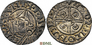 Денарий, Англия, Cnut  (1016-1035), м.д. Gloucester, монетарий Godric, North 787