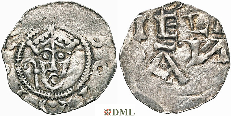 Денарий, Германия, Нижняя Лотарингия, Hendrik III (1039-1056), м.д. Zaltbommel, Ilisch 2000, 4.17.2