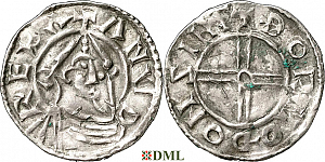 Денарий, Швеция, Anund (Jakob) Olofsson (1022-1050), монетарий -, м.д. Sigtuna, Malmer -