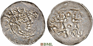Денарий, Германия, Швабия, Heinrich II (1002-1024), м.д. Esslingen, Dbg. 1272