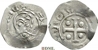 Денарий, Германия, Нижняя Лотарингия, Bernold (1046-1054), м.д. Deventer, Ilisch 2000, 1.13-1.15