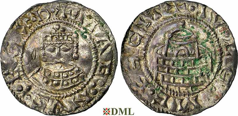 Денарий, Дания, Magnus I (1042-1047), м.д. Hedeby, Hbg. 38